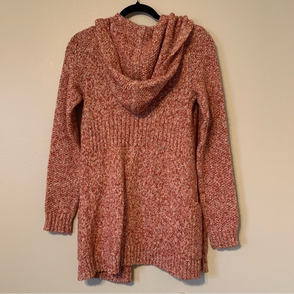 Eddie Bauer Lounge Long Open Hooded Knit Cardigan Sweater - Picture 8 of 9